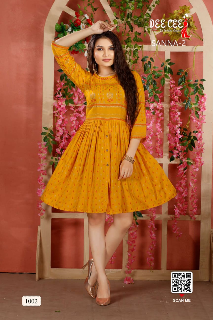 Sanna Fancy Wear Wholesale Printed Designer Kurtis